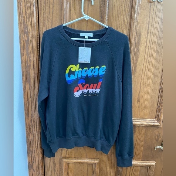 SoulCycle x Spiritual Gangster Old School Choose Soul Pullover L NWT - Picture 4 of 10